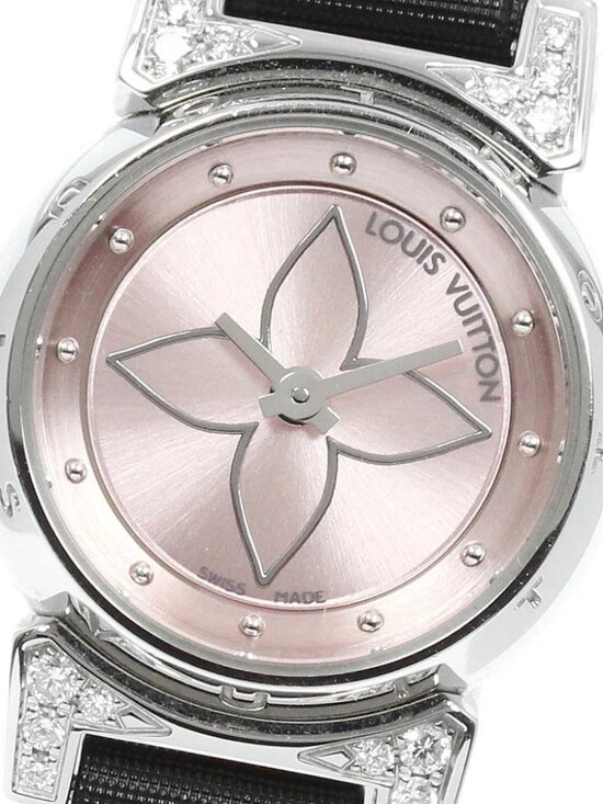LOUIS VUITTON Tambour Bijou Q151P Rug Diamond Quartz Ladies Watch_956894 main image 7